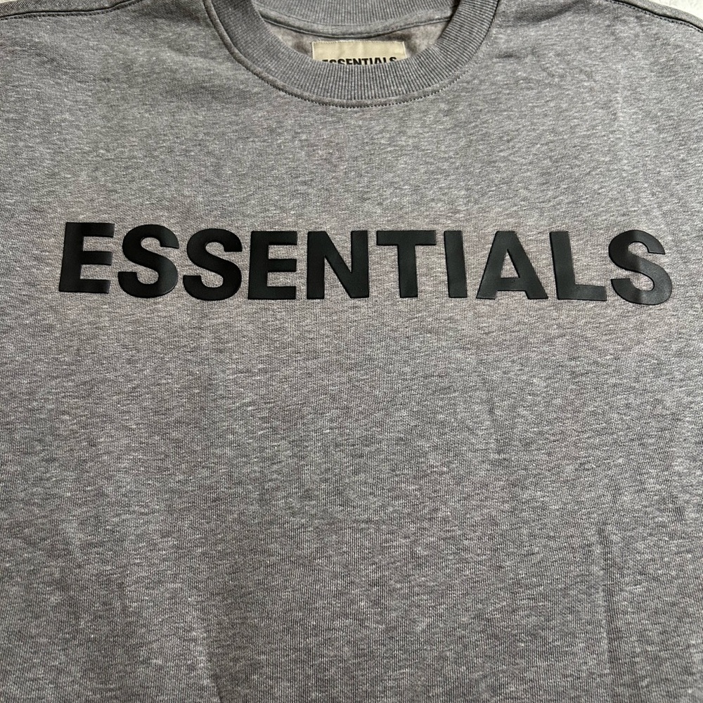 Essentials Heather Gray Crewneck